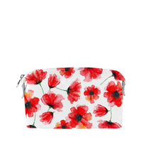 Beauty Pouch Makeup Bag (Bright Poppy) | DB Cosmetics