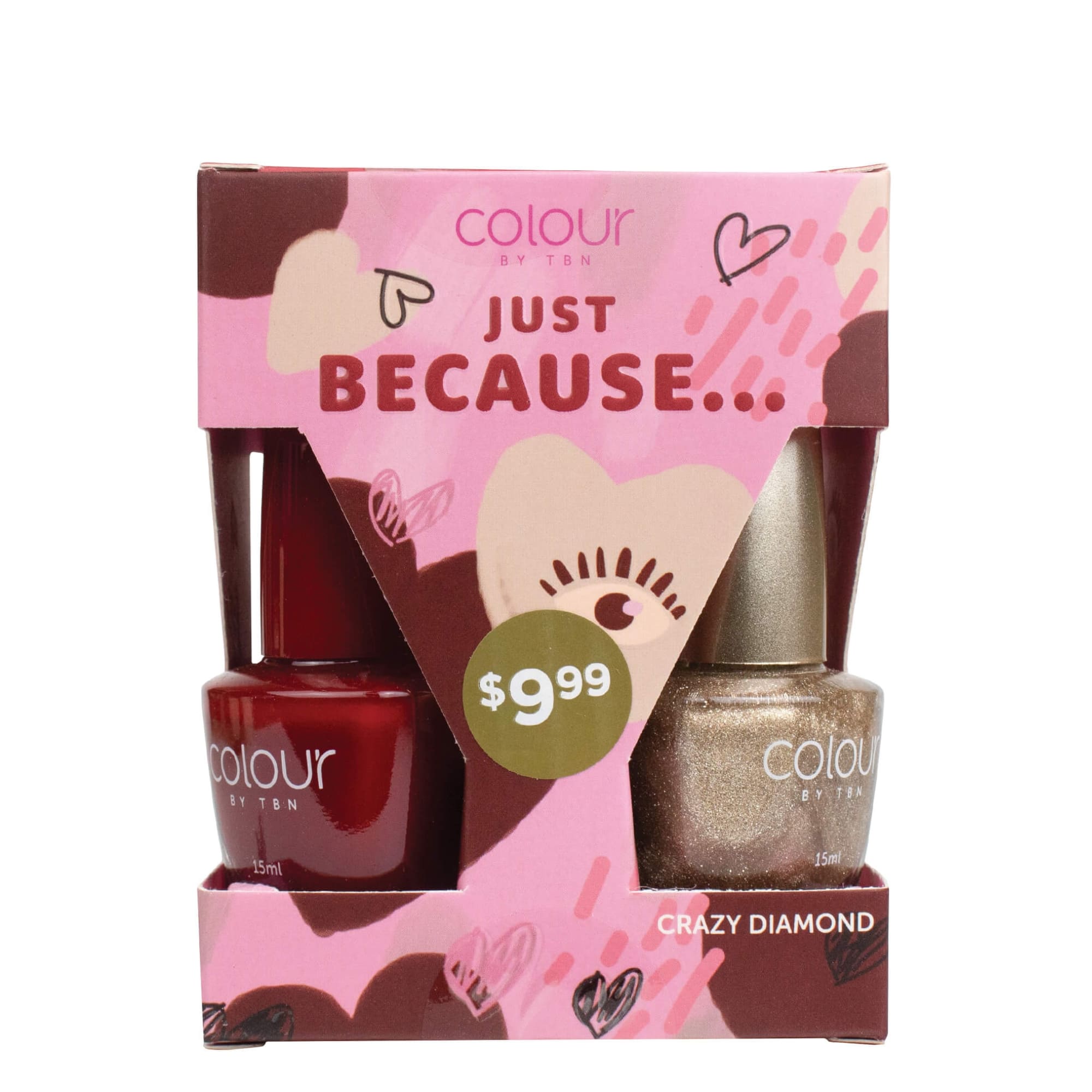 Just Because nail cube | 4 shades nail polish | DB Cosmetics | Thumbnail