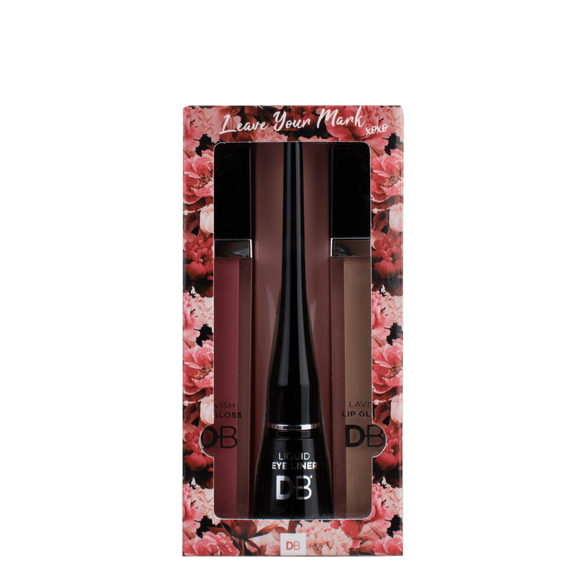 Leave Your Mark 2-Piece Lip Gloss + Liquid Eyeliner Kit | DB Cosmetics | 02