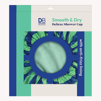 Smooth & Dry Deluxe Shower Cap (Mint & Blue) | DB Cosmetics | Thumbnail